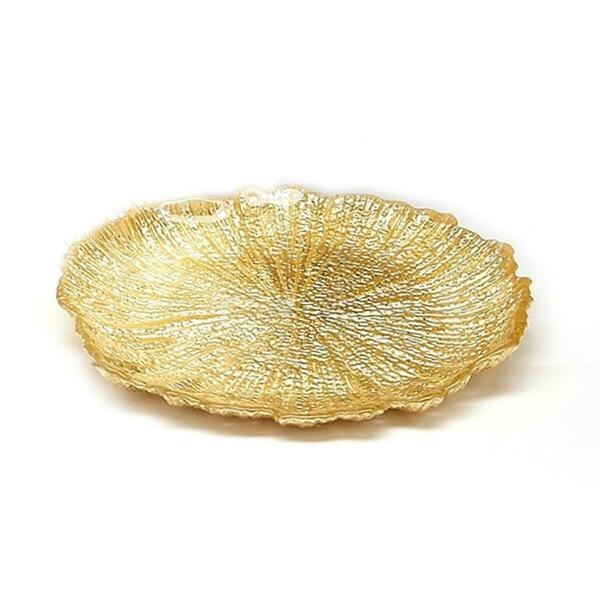 American Granby Coral 8 in. Gold Side Plate, 4PK 2773-1